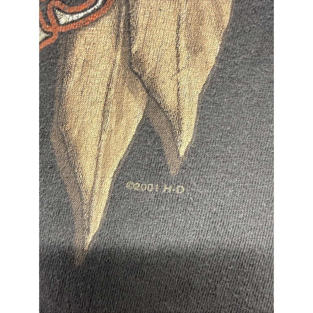 Vintage 2001 Harley-Davidson Sturgis Black Hills Rally T-Shirt XL Black Skulls - Picture 4 of 16